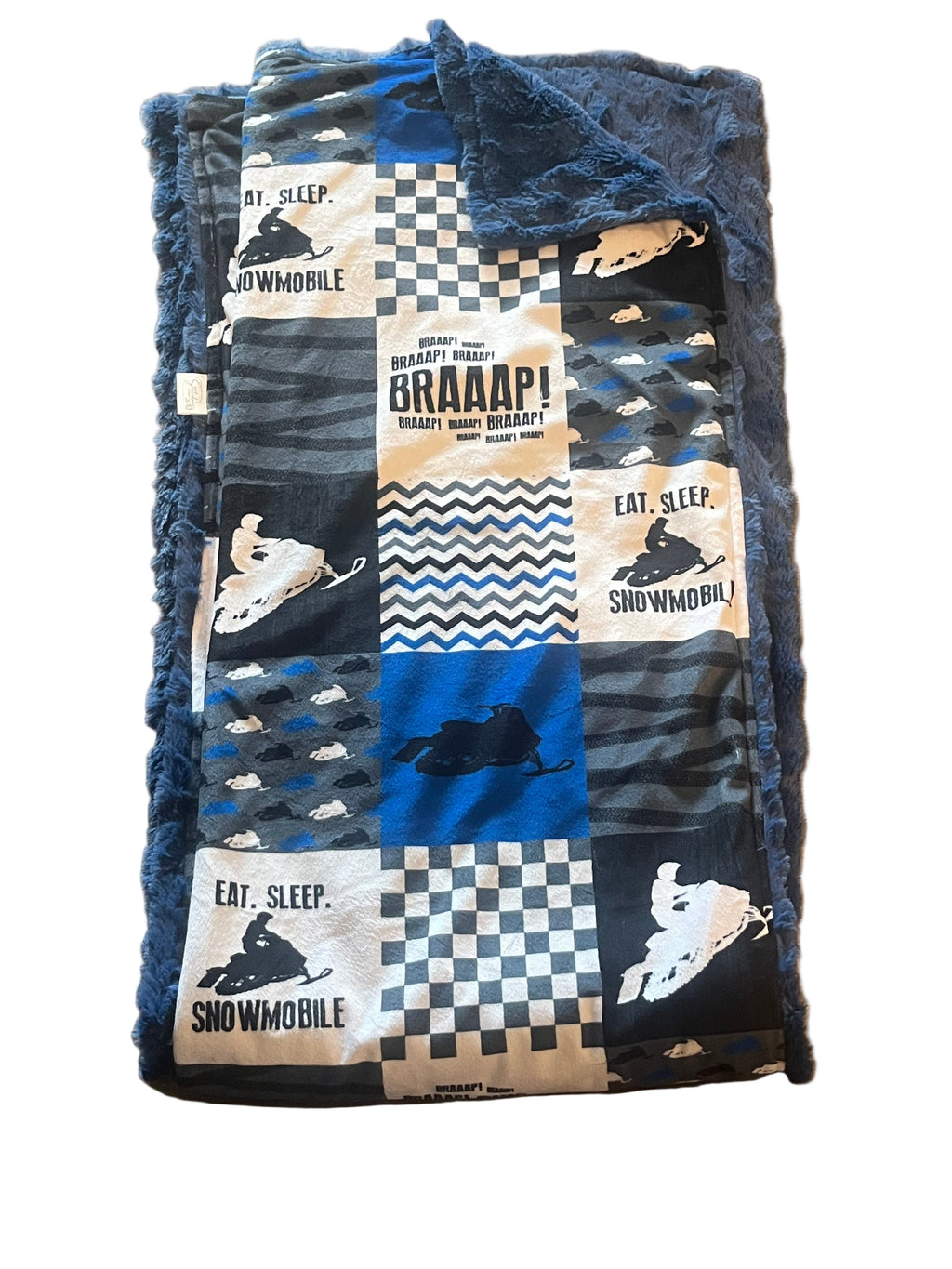 Blue Snowmobile Adult