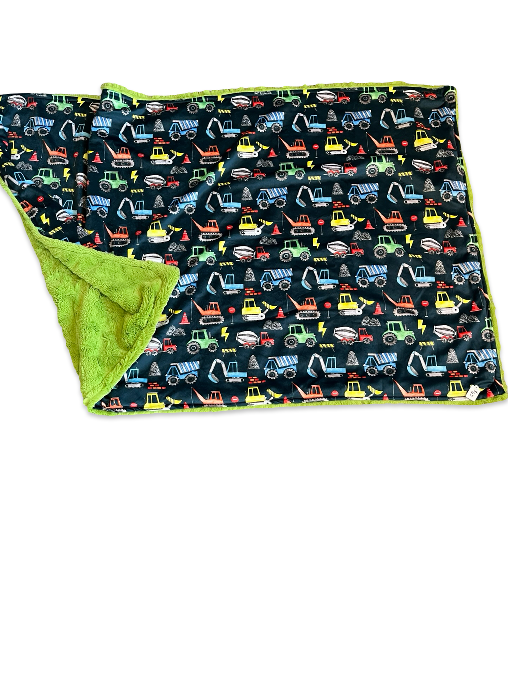 Construction lime green back