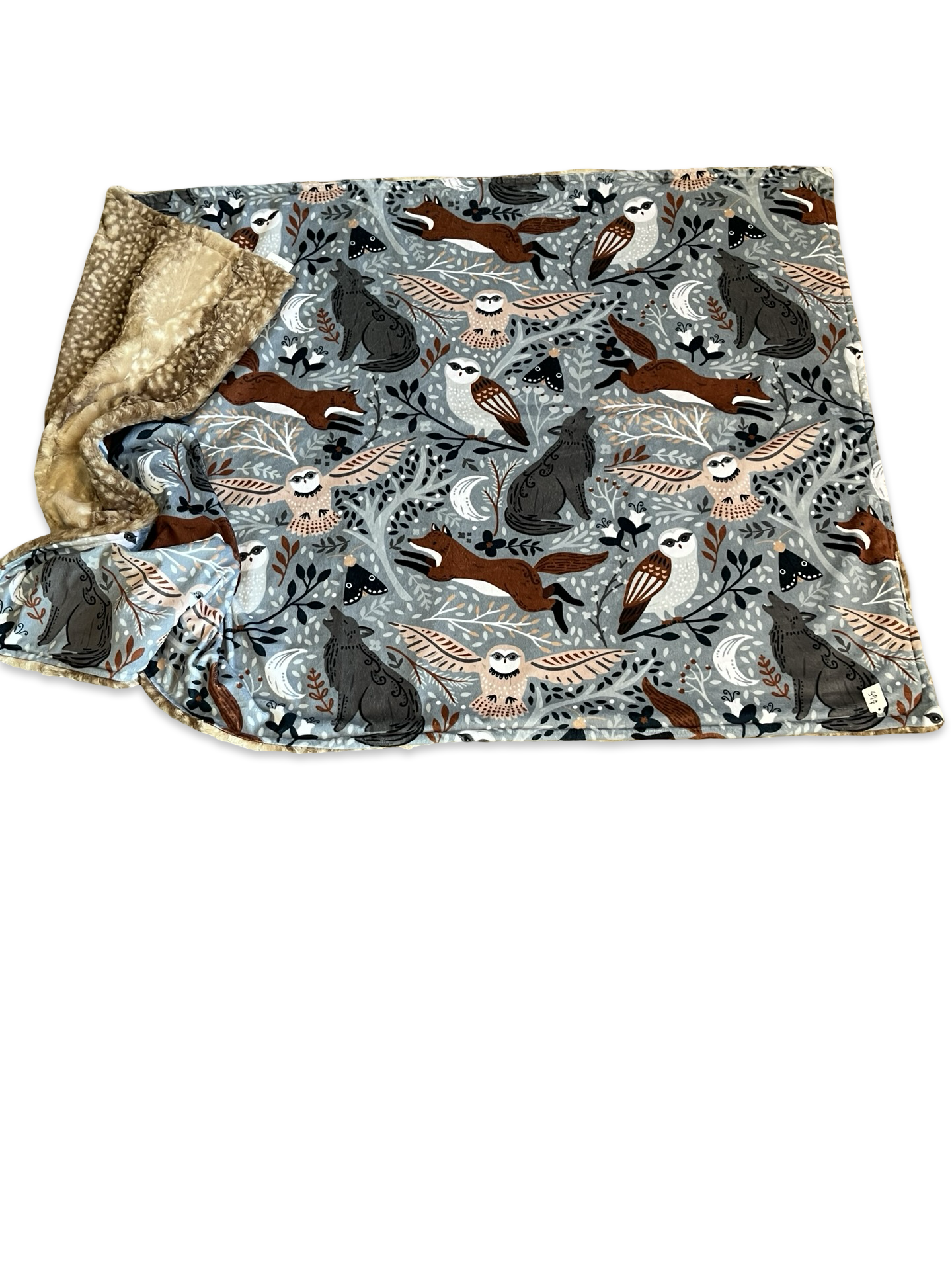 Grey Woodland with fawn back