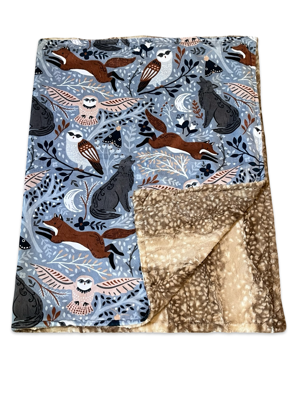 Grey Woodland with fawn back