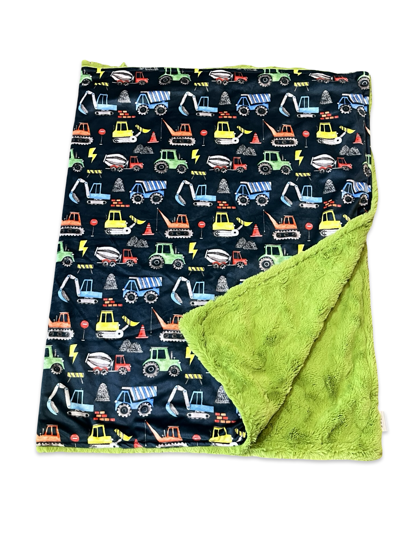Construction lime green back