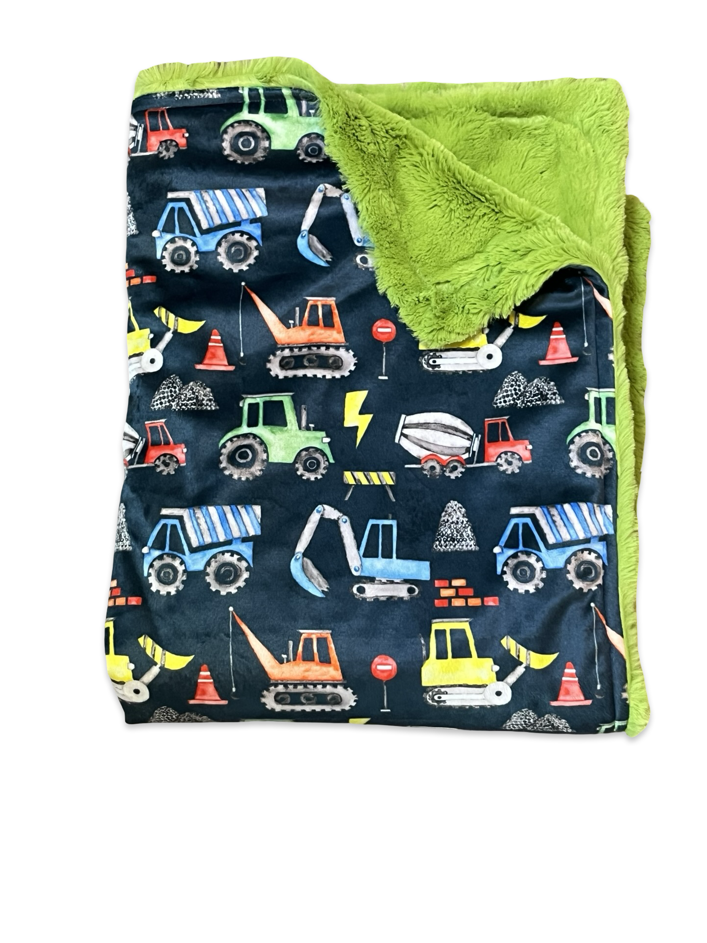 Construction lime green back