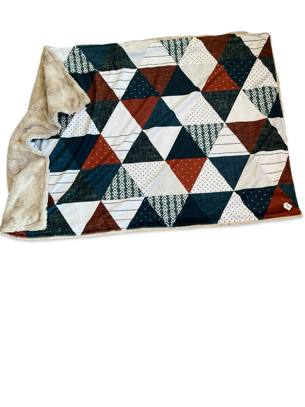 Triangles rust green