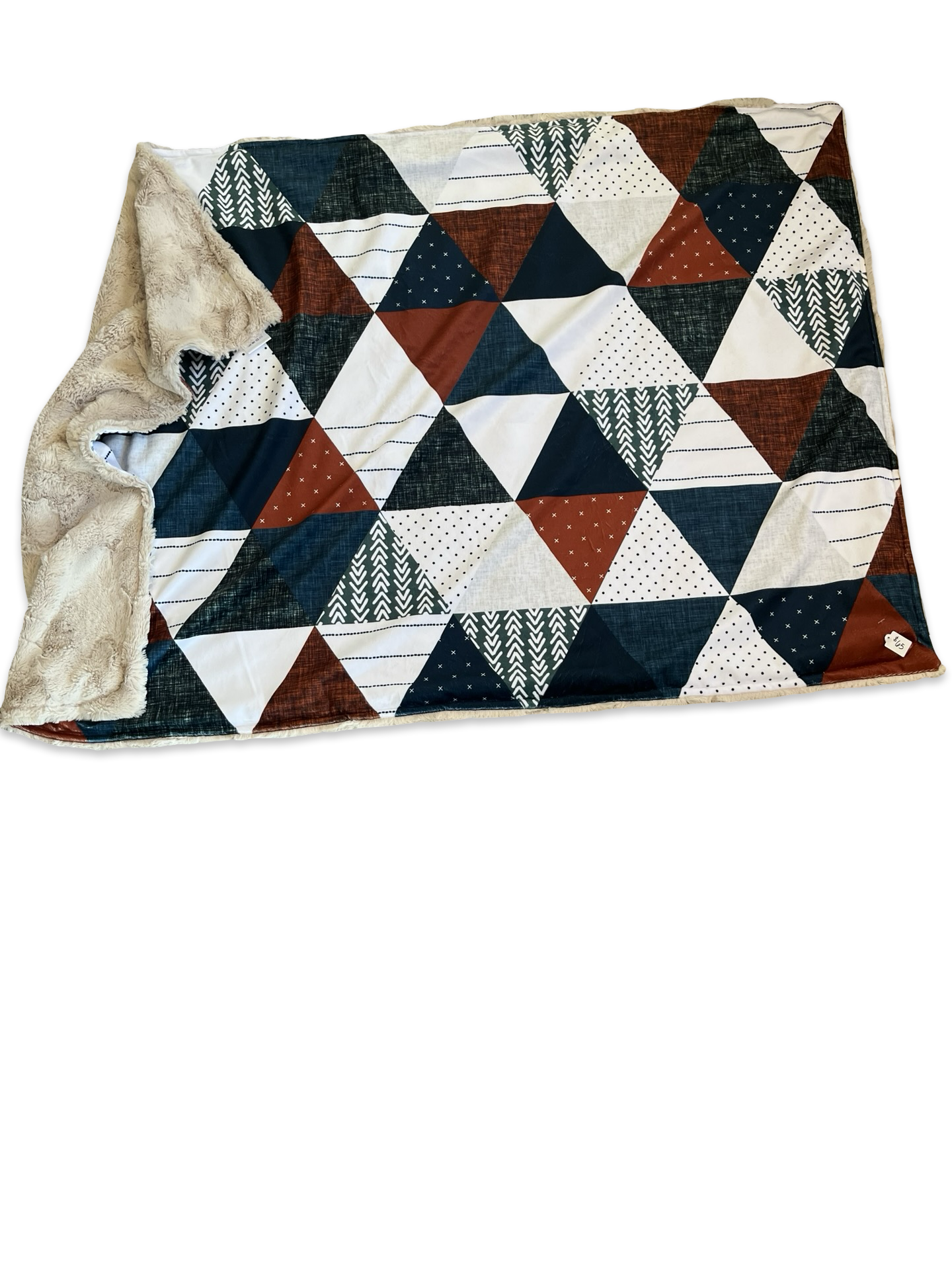 Triangles rust green