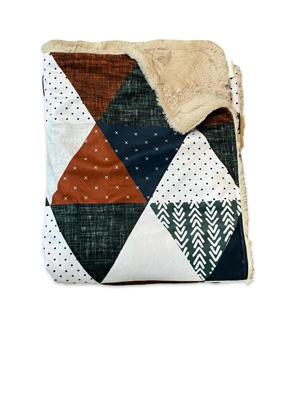 Triangles rust green