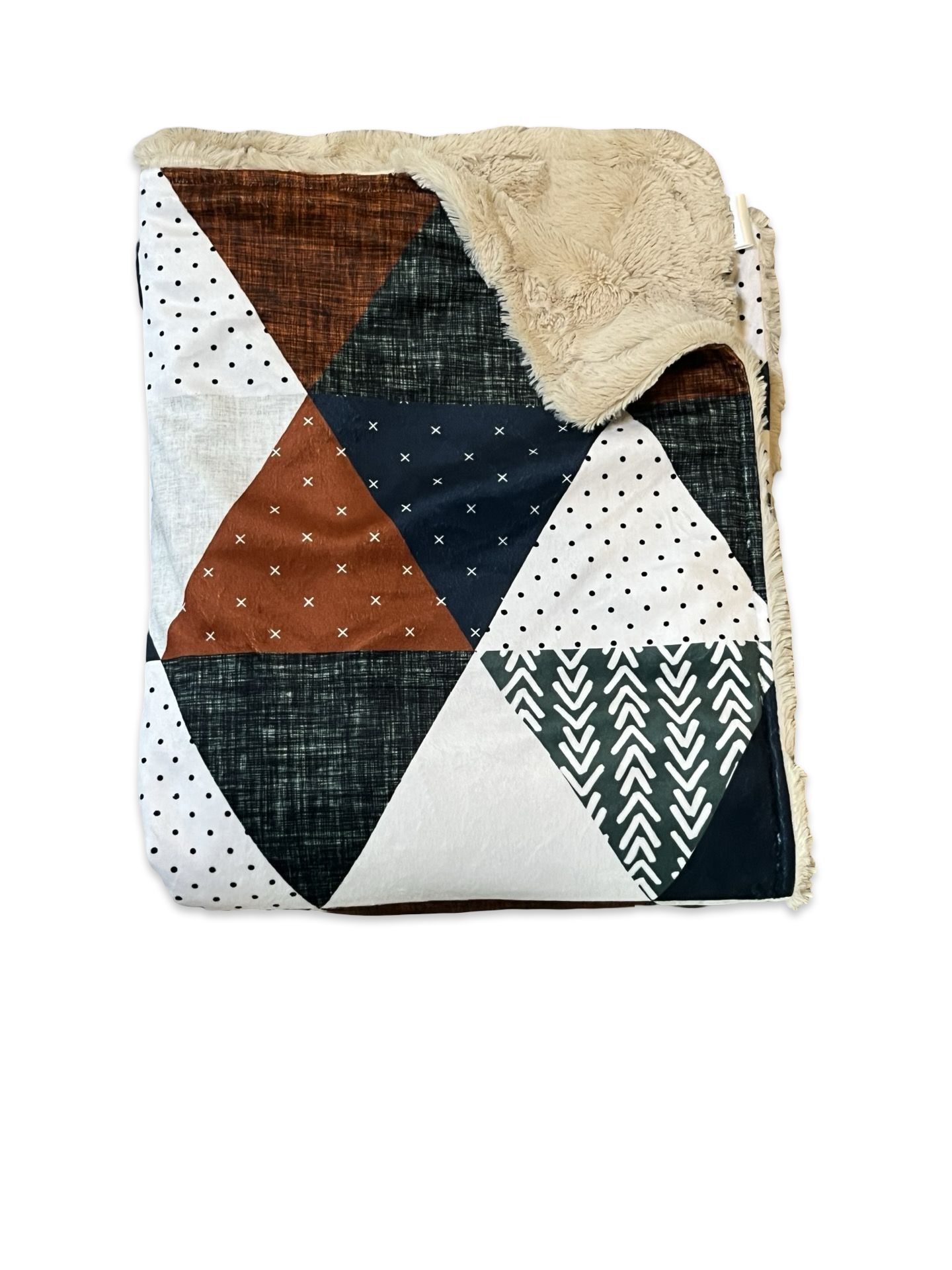 Triangles rust green