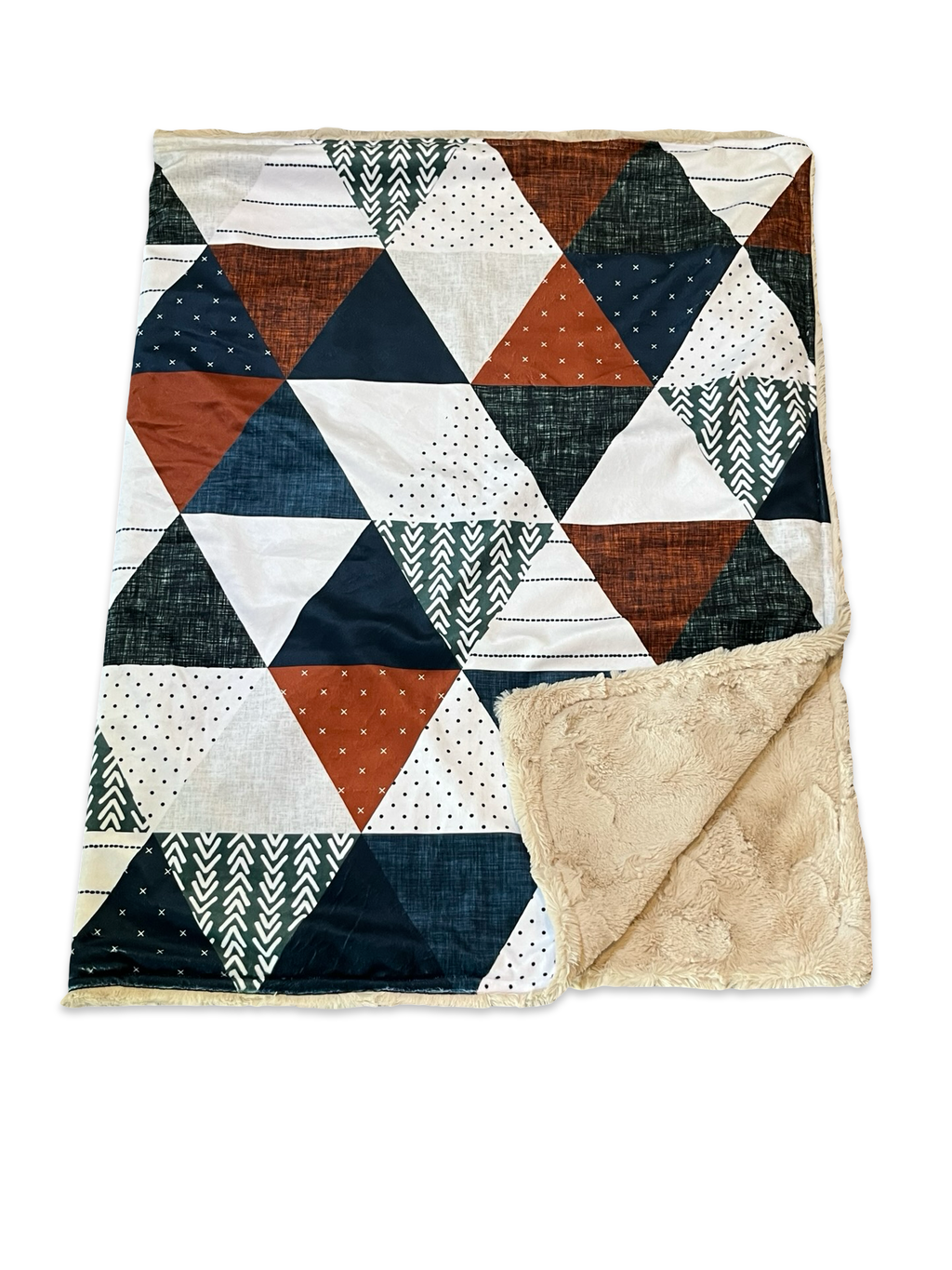 Triangles rust green
